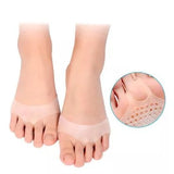 Set 2 Branturi cu Gel, Vivimall, pentru Metatarsiene, Pernute din Silicon Gel, Universale, Separator Corectie Pozitie Degete Picior, Crem - vivimall.ro