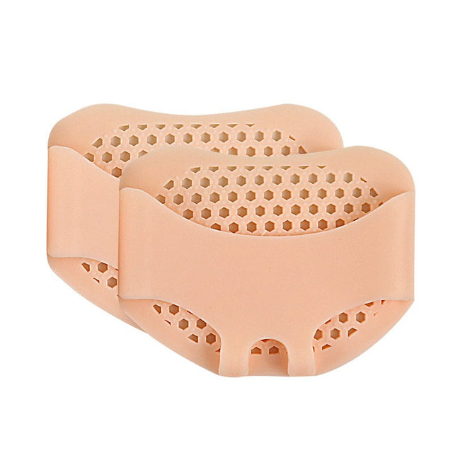 Set 2 Branturi cu Gel, Vivimall, pentru Metatarsiene, Pernute din Silicon Gel, Universale, Separator Corectie Pozitie Degete Picior, Crem - vivimall.ro