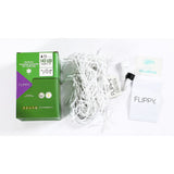 Sectiune de Craciun Vivimall® Tip Turturi, 8 jocuri de lumini Sectiu 5 m, 143 LED-uri, Interconectabila, Fir Alb, Alb Cald - vivimall.ro