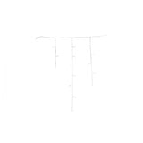 Sectiune de Craciun Vivimall® Tip Turturi, 8 jocuri de lumini Sectiu 5 m, 143 LED-uri, Interconectabila, Fir Alb, Alb Cald - vivimall.ro