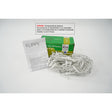 Instalație perdea Crăciun Flippy 60 LED-uri albastre, 1×1 m, fir transparent, efect flash, vedere frontală