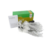 Detaliu conectori instalație perdea LED Flippy 2x2 m, sistem interconectabil, efect flash alb cald