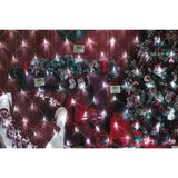 Sectiune Instalatie de Craciun Vivimall, Tip Plasa, 120 LED-uri, 1.5 x 1.5 m, 8 jocuri de lumini, Interconectabila, Fir transparent, Alb rece - vivimall.ro