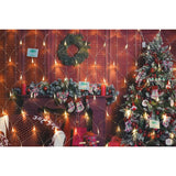 Sectiune Instalatie de Craciun Vivimall, Tip Plasa, 160 LED-uri, 3 m x 1 m, 8 jocuri de lumini, Interconectabila, Fir transparent, Alb cald - vivimall.ro