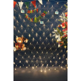 Sectiune Instalatie de Craciun Vivimall, Tip Plasa, 80 LED-uri, 2 m x 1 m, 8 jocuri de lumini, Interconectabila, Fir transparent, Alb cald - vivimall.ro