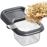 Cos de Scurgere pentru Chiuveta, Flippy, din ABS, cu Maner si Ventuza, Multifunctional, 22 x 13 x 8.5 cm, Gri - vivimall.ro