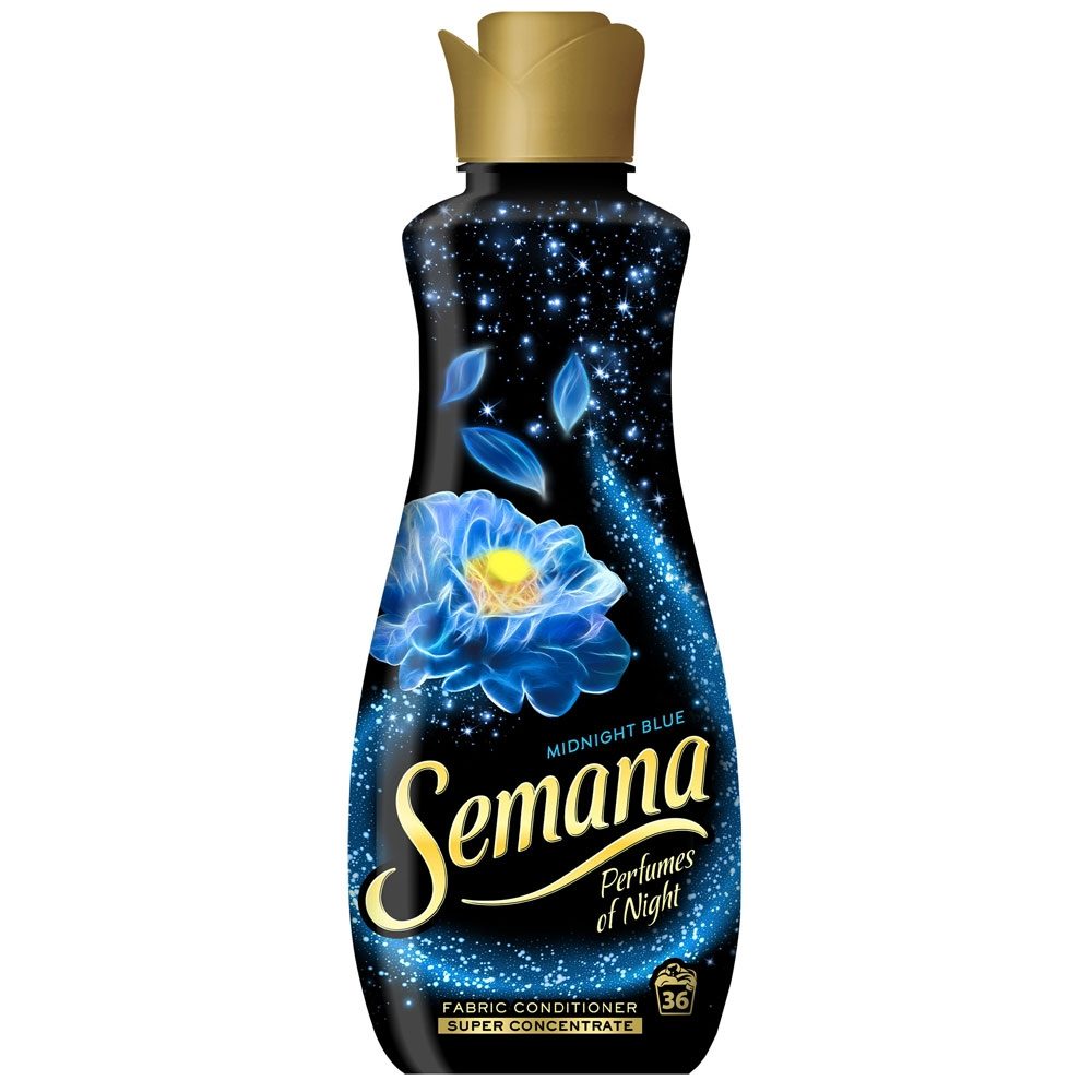 Balsam pentru Rufe, SEMANA, Parfum  Night Midnight Blue, 800 ml, 36 Spalari - vivimall.ro