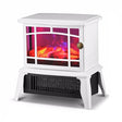 Semineu electric Vivimall, 1500W, cu efect de flacara, 25 x 16 x 25 cm, Alb - vivimall.ro