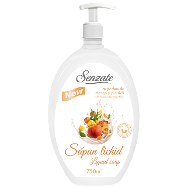 Senzate Sapun Lichid Mango&Piersica 750ml Curatare blanda