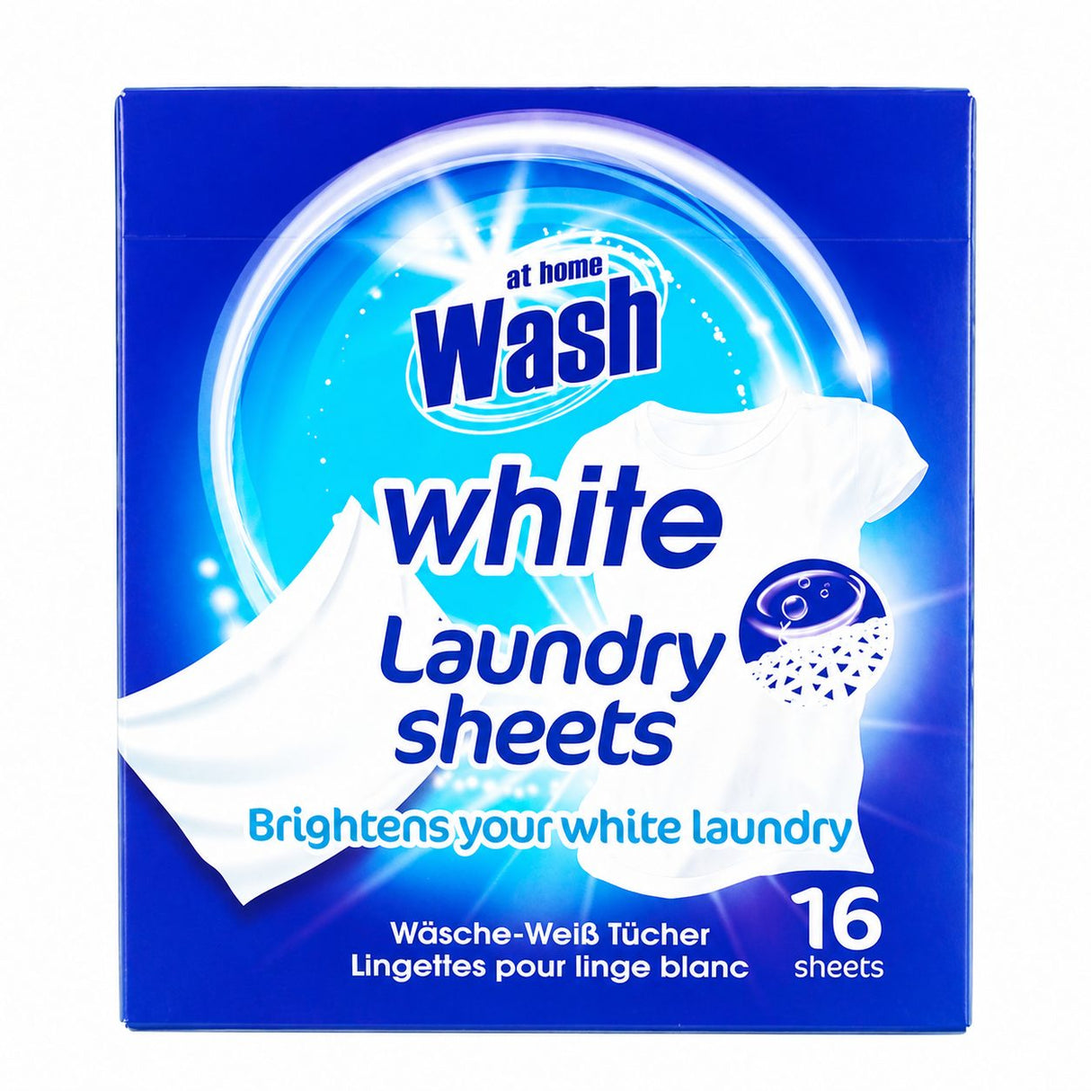 Servetele Captatoare de Culoare pentru Rufe Albe, At Home Wash, 16 Bucati