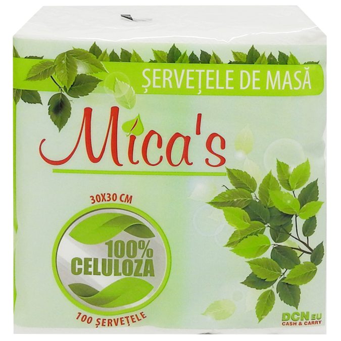 Szalvéta, Micas, asztali 1 rétegű 30x30cm 100 db