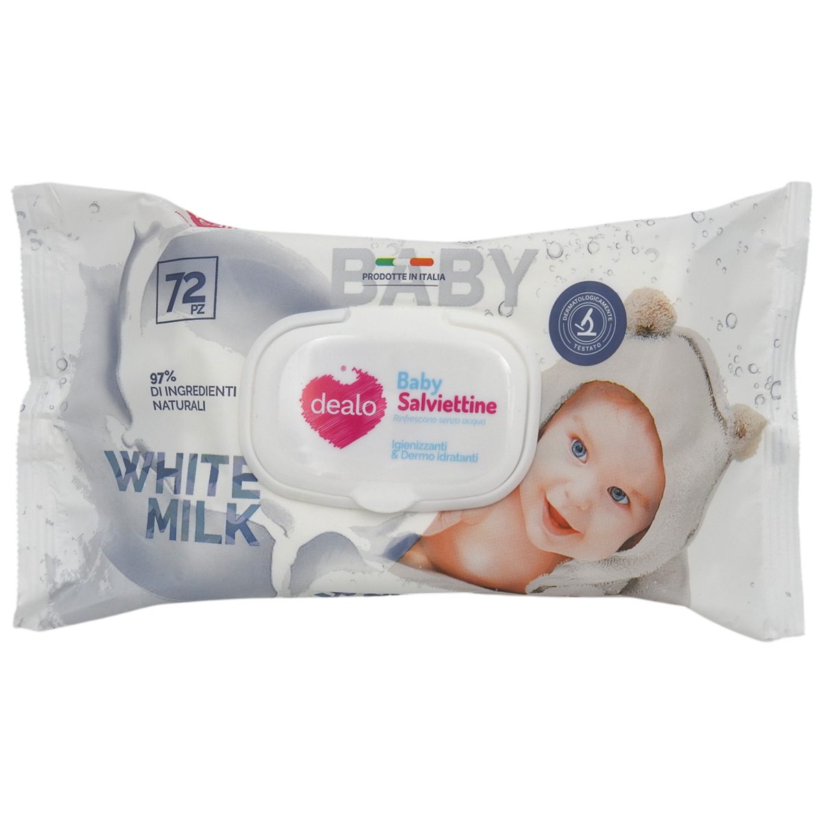 Nedves Törlőkendő, Dealo, 72 db White Milk