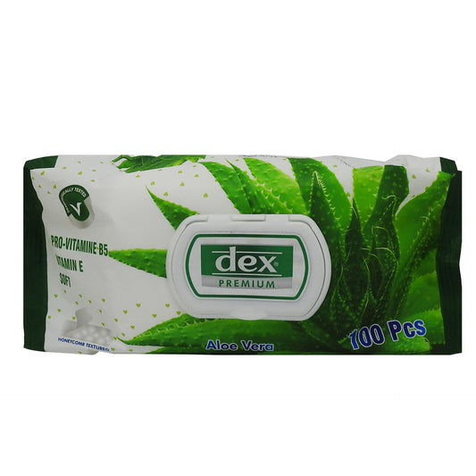 Nedves törlőkendők, Dex, 100 db Aloe Vera