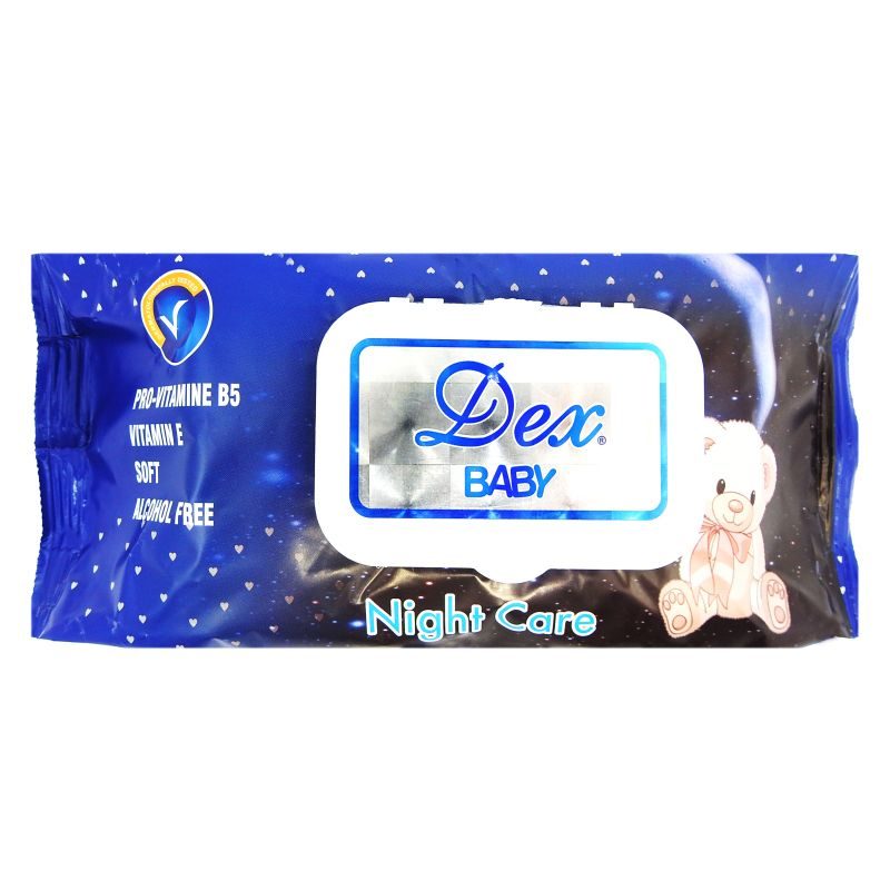 Nedves Törlőkendő, Dex, 72 db Baby Night Care