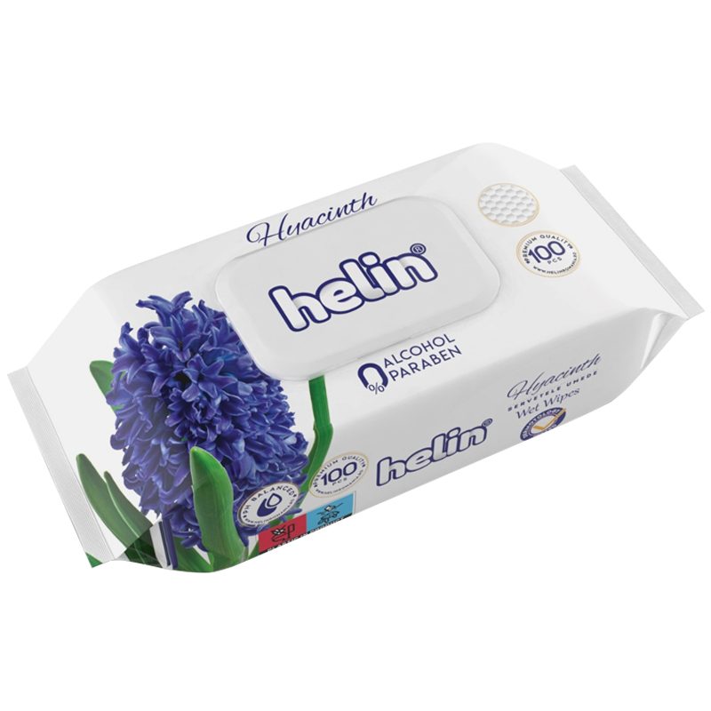 Nedves Törlőkendő, Helin, 100 db Jácint