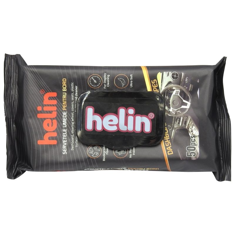 Nedves törlőkendő, Helin, 50 db Autó