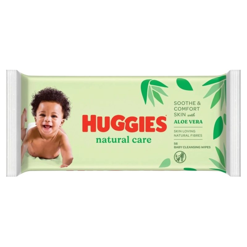 Huggies nedves törlőkendők, 56 db, Aloe Vera