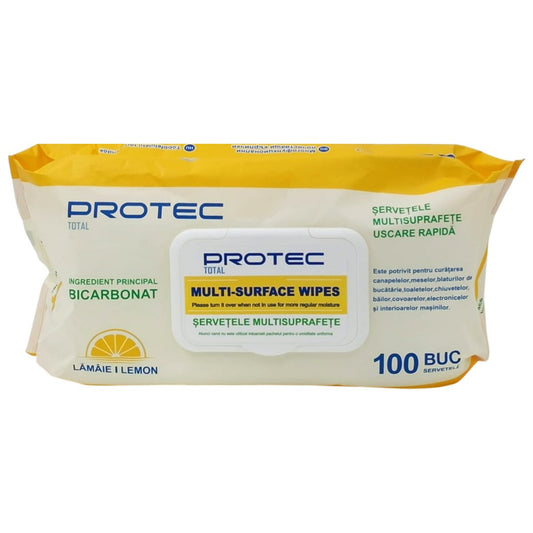 Servetele Umede, Protec, Multisuprafete 100 buc Diverse Sortimente
