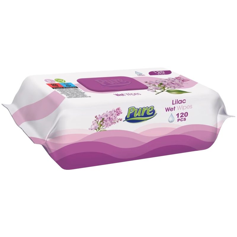 Servetele Umede, Pure, 120 buc Liliac