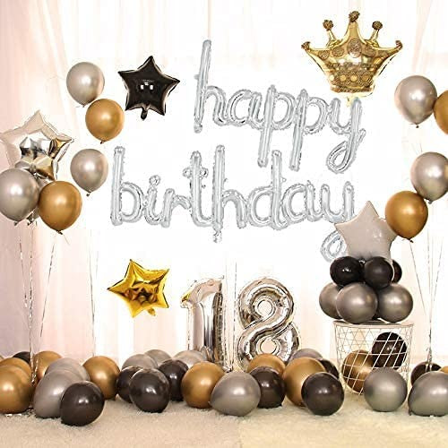 Set 10 Baloane Scris De Mana Happy Birthday | FestiDecor