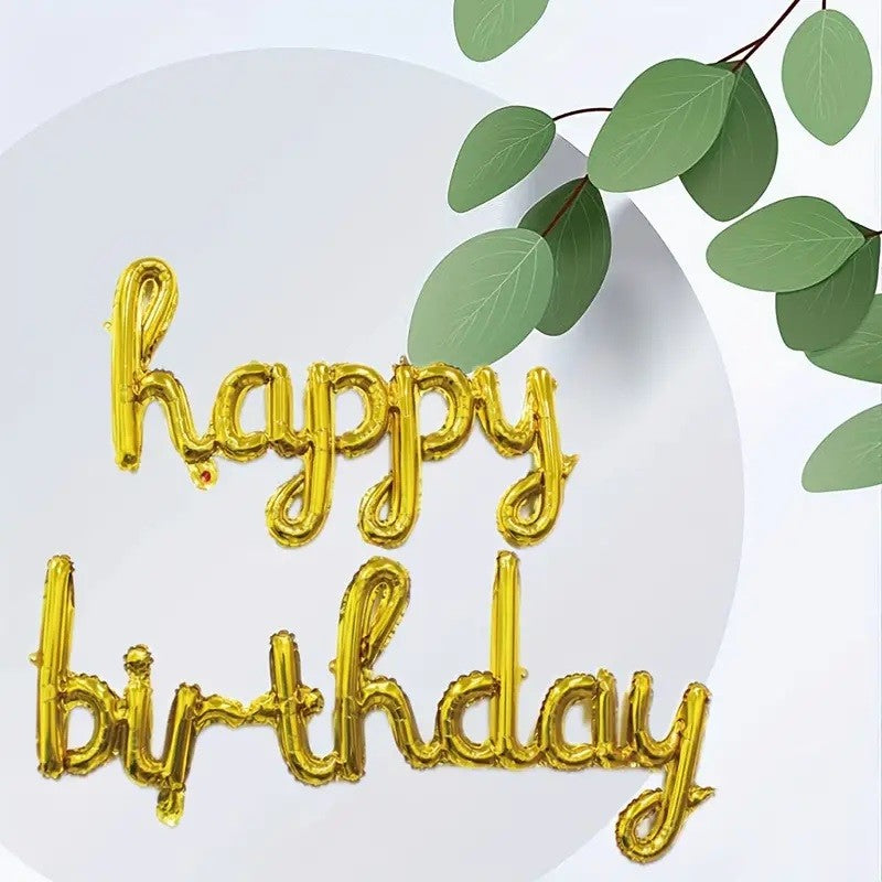 Set 10 Baloane Scris De Mana Happy Birthday | FestiDecor