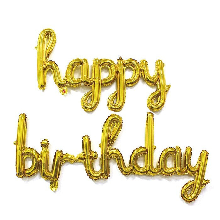 Set 10 Baloane Scris De Mana Happy Birthday | FestiDecor