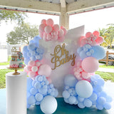 Set 10 Baloane din Latex, Vivimall, Model Party, 13 cm, 1 g, Bleu - vivimall.ro