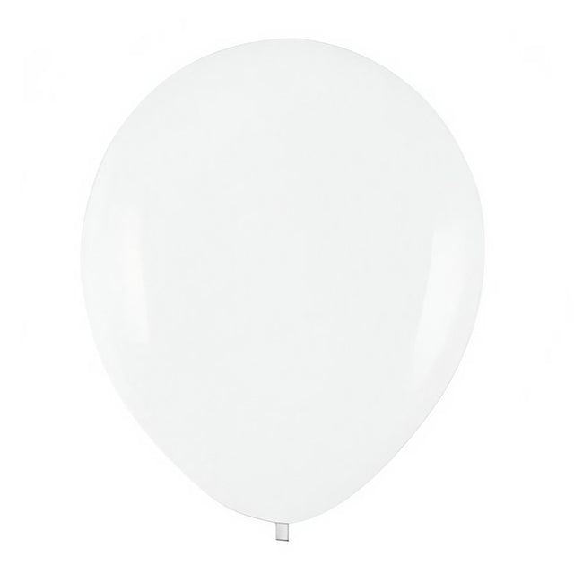 Set 10 Baloane din Latex, Vivimall, Model Party, 13 cm, Albe, 2.2 g - vivimall.ro