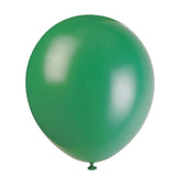 Set 10 Baloane din Latex, Vivimall, Model Party, 30 cm, Verde Diferite Nuante, 2.8 g - vivimall.ro