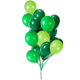 Set 10 Baloane din Latex, Vivimall, Model Party, 30 cm, Verde Diferite Nuante, 2.8 g - vivimall.ro