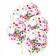 Set 10 Baloane din Latex, Vivimall, Model Party Confetti, 30 cm, Multicolore, 2.8 g - vivimall.ro