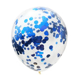 10 db-os Latex Lufi Készlet, Party Konfetti Minta, 5 X Konfetti, 5 X, 25 Cm, ​​​​2.2G