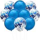 10 db-os Latex Lufi Készlet, Party Konfetti Minta, 5 X Konfetti, 5 X, 25 Cm, ​​​​2.2G