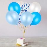 10 db-os Latex Lufi Készlet, Party Konfetti Minta, 5 X Konfetti, 5 X, 25 Cm, ​​​​2.2G