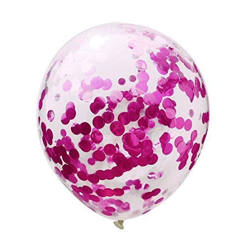 10 db-os Latex Lufi Készlet, Party Konfetti Minta, 5 X Konfetti, 5 X, 25 Cm, ​​​​2.2G