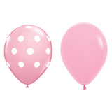 Set 10 Baloane Din Latex, Model Party Cu Buline Si Simple, 30 Cm, 2.8 G