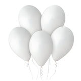 Set 10 Baloane din Latex Metalizate, Vivimall, Model Party, 5x Alb, 5x Nude, 23 cm, 2.2 g - vivimall.ro