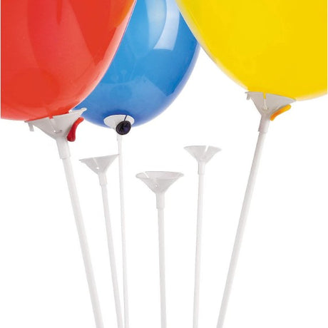 Set 10 Bete Cu Rozete Pentru Baloane 40 Cm | FunDecor - vivimall.ro