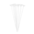 Set 10 Bete cu Rozete pentru Baloane, Vivimall, Suporturi de plastic, Usor de instalat, Reutilizabil, Pentru aniversare, Nunta, Ziua de Nastere, Decor, 40 cm, Transparente - vivimall.ro
