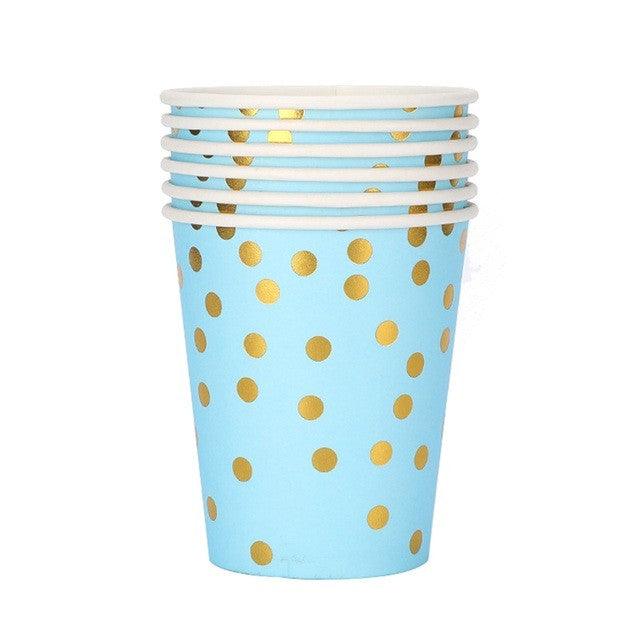 Set 10 Pahare Albastre Cu Buline | JoyCup 7