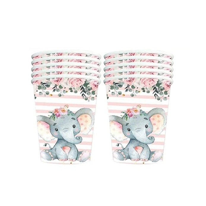 Set 10 Pahare Cu Elefant | LittleParty