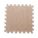 Set 10 Piese Covor tip Puzzle, Vivimall, Spuma EVA, Pufos, 30 x 30 x 1 cm, Crem - vivimall.ro