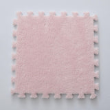 Set 10 Piese Covor tip Puzzle, Vivimall, Spuma EVA, Pufos, 30 x 30 x 1 cm, Roz Pudrat - vivimall.ro