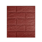 Set 10 Placi Tapet 3D, 35 X 38 Cm, Grosime 3 Mm, Din Polietilena, Model Caramida, Suprafata Acoperita 1.33 Mp - vivimall.ro