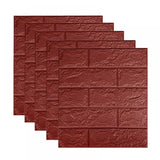 Set 10 Placi Tapet 3D, 35 X 38 Cm, Grosime 3 Mm, Din Polietilena, Model Caramida, Suprafata Acoperita 1.33 Mp - vivimall.ro