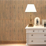 Set 10 Placi Tapet 3D, 70 X 70 Cm, Grosime 3 Mm, Din Rasina, Tip Placi De Lemn, Suprafata Acoperita 4.9 Mp, Inchis - vivimall.ro