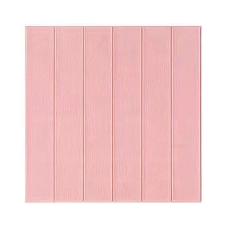 Set 10 Placi Tapet 3D, Vivimall, 70 x 70 cm, Grosime 3 mm, din Rasina, Tip Placi de Lemn, Suprafata Acoperita 4.9 mp, Roz Pudrat - vivimall.ro