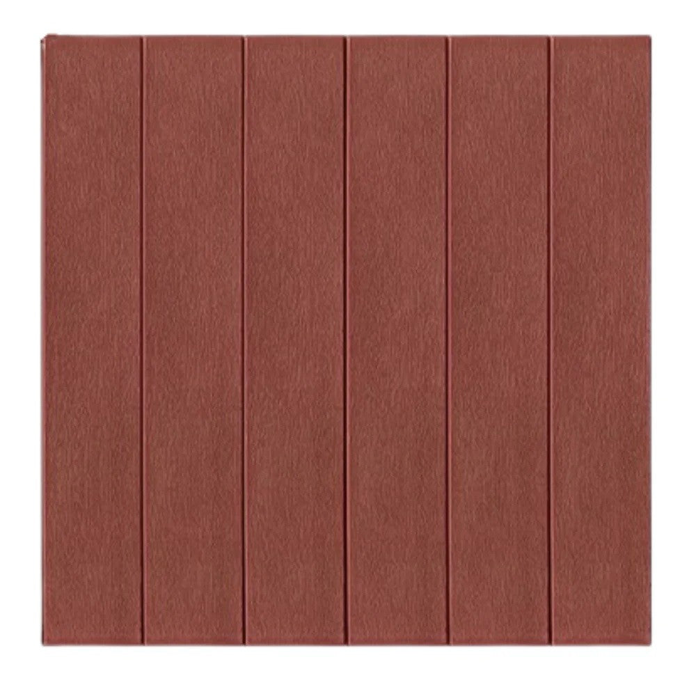 Set 10 Placi Tapet 3D, 70 X 70 Cm, Grosime 3 Mm, Din Rasina, Tip Placi De Lemn, Suprafata Acoperita 4.9 Mp, Caramiziu - vivimall.ro
