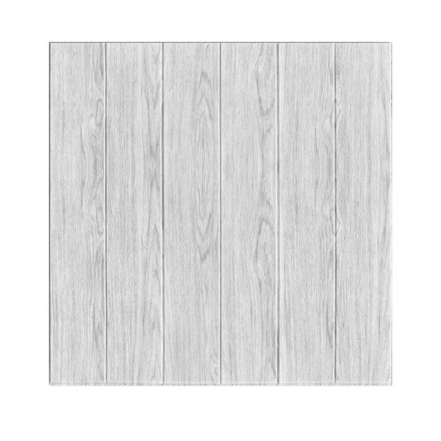 Set 10 Placi Tapet 3D, Vivimall, 70 x 70 cm, Grosime 3 mm, din Rasina, Tip Placi de Lemn, Suprafata Acoperita 4.9 mp, Gri Deschis, Resigilat - vivimall.ro