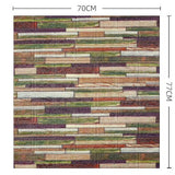 Set 10 Placi Tapet 3D, Vivimall, 70 x 77 cm, Grosime 3 mm, din Polietilena, Model Caramida, Suprafata acoperita 5.3 mp, Caramida Colorata - vivimall.ro